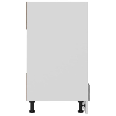 vidaXL Ντουλάπι Φούρνου "Riga" Γκρι Σκυρόδεμα 60x46x81,5cm από Τεχνητό Ξύλο 1 τεμ.