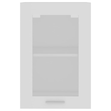 vidaXL Ντουλάπι Κρεμαστό με Τζάμι Lyon Λευκό 40x31x60cm από 1 τεμ.