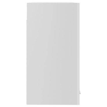 vidaXL Ντουλάπι Κρεμαστό με Τζάμι Γυαλ. Λευκό 60x31x60cm Μοριοσανίδα 1 τεμ.