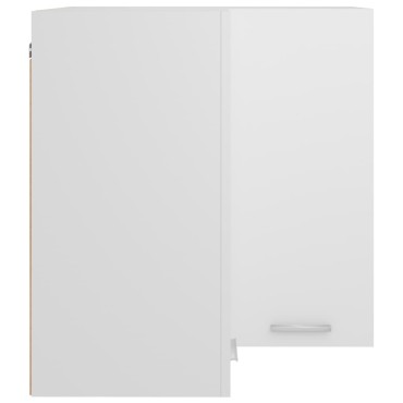 vidaXL Ντουλάπι Γωνία Κρεμαστό Lyon Λευκό 57x57x60cm από Επεξ. Ξύλο 1 τεμ.