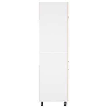 vidaXL Ντουλάπι Ψυγείου Sonoma Δρυς 60x57x207cm Επεξ. Ξύλο 1 τεμ.