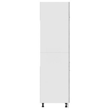 vidaXL Ντουλάπι Ψυγείου Γκρι Σκυροδέματος 60x57x207cm Επεξ. Ξύλο 1 τεμ.