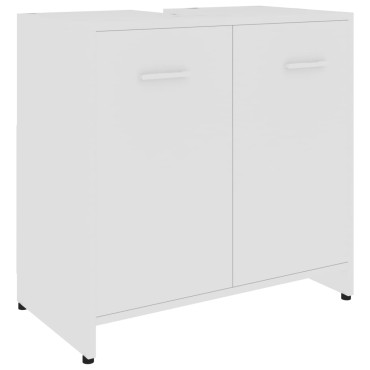 vidaXL Ντουλάπι Νιπτήρα Λευκό 60x33x61cm από Επεξ. Ξύλο 1 τεμ.