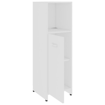vidaXL Στήλη Μπάνιου Λευκή 30x30x95cm από Επεξ. Ξύλο 1 τεμ.