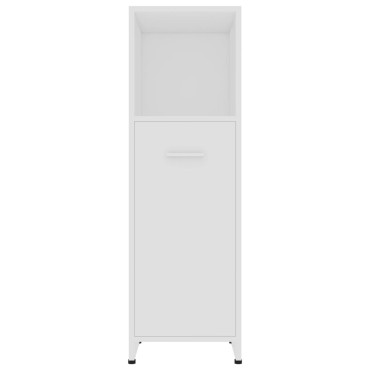 vidaXL Στήλη Μπάνιου Λευκή 30x30x95cm από Επεξ. Ξύλο 1 τεμ.
