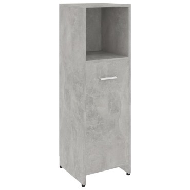 vidaXL Στήλη Μπάνιου Γκρι Σκυροδέματος 30x30x95cm Επεξεργασμένο Ξύλο 1 τεμ.