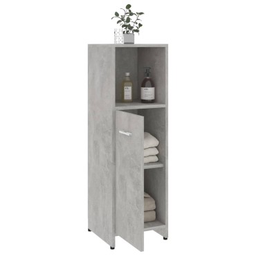 vidaXL Στήλη Μπάνιου Γκρι Σκυροδέματος 30x30x95cm Επεξεργασμένο Ξύλο 1 τεμ.