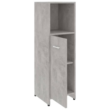 vidaXL Στήλη Μπάνιου Γκρι Σκυροδέματος 30x30x95cm Επεξεργασμένο Ξύλο 1 τεμ.
