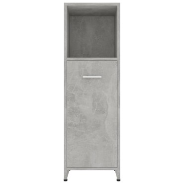 vidaXL Στήλη Μπάνιου Γκρι Σκυροδέματος 30x30x95cm Επεξεργασμένο Ξύλο 1 τεμ.
