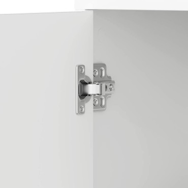 vidaXL Στήλη Μπάνιου Λευκή 30x30x183,5cm από Επεξεργασμένο Ξύλο 1 τεμ.