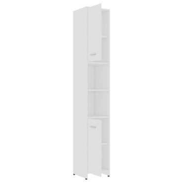 vidaXL Στήλη Μπάνιου Λευκή 30x30x183,5cm από Επεξεργασμένο Ξύλο 1 τεμ.