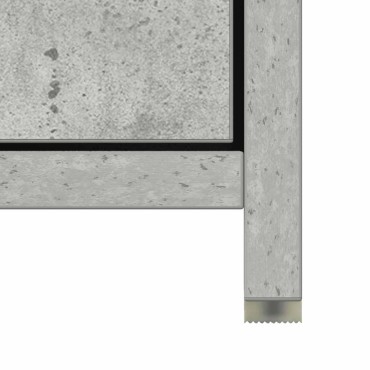 vidaXL Στήλη Μπάνιου Γκρι Σκυροδέματος 30x30x183,5cm Επεξεργ. Ξύλο 1 τεμ.