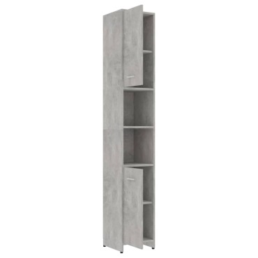 vidaXL Στήλη Μπάνιου Γκρι Σκυροδέματος 30x30x183,5cm Επεξεργ. Ξύλο 1 τεμ.