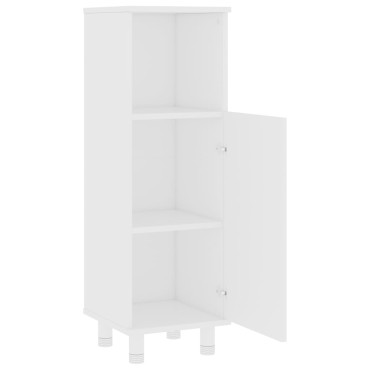 vidaXL Στήλη Μπάνιου Λευκή 30x30x95cm από Επεξ. Ξύλο 1 τεμ.