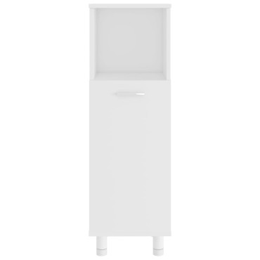 vidaXL Στήλη Μπάνιου Λευκή 30x30x95cm από Επεξ. Ξύλο 1 τεμ.