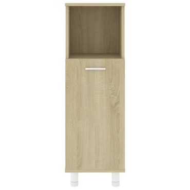 vidaXL Στήλη Μπάνιου Sonoma Δρυς 30x30x95cm από Επεξ. Ξύλο 1 τεμ.