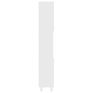 vidaXL Στήλη Μπάνιου Λευκή 30x30x179cm από Μοριοσανίδα 1 τεμ.