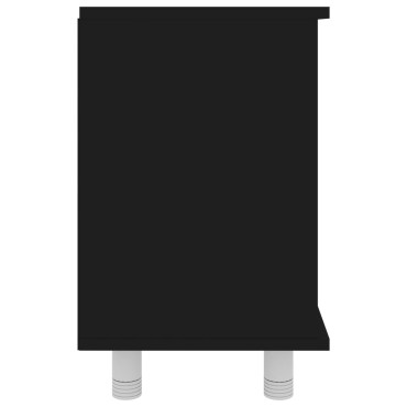 vidaXL Ντουλάπι Νιπτήρα Μαύρο 60x32x53,5cm Επεξ. Ξύλο 1 τεμ.