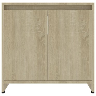 vidaXL Ντουλάπι Νιπτήρα Sonoma Δρυς 60x33x61cm από Επεξ. Ξύλο 1 τεμ.