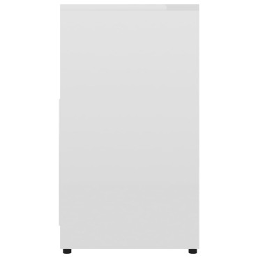 vidaXL Ντουλάπι Νιπτήρα Γυαλιστερό Λευκό 60x33x61cm Επεξ. Ξύλο 1 τεμ.