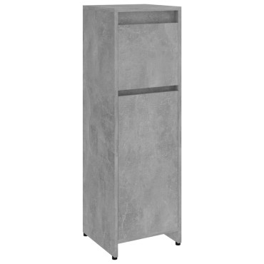 vidaXL Στήλη Μπάνιου Γκρι του Σκυροδέματος 30x30x95cm Επεξ. Ξύλο 1 τεμ.