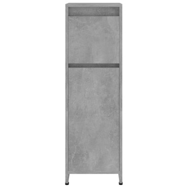 vidaXL Στήλη Μπάνιου Γκρι του Σκυροδέματος 30x30x95cm Επεξ. Ξύλο 1 τεμ.