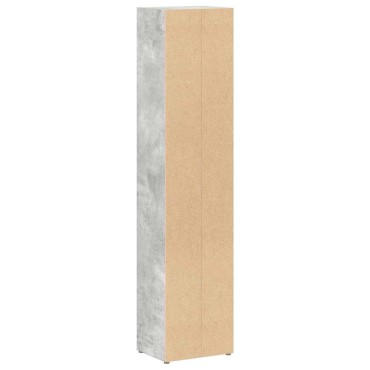 vidaXL Έπιπλα CD 2 τεμ. Γκρι Σκυροδέματος 21x16x93,5cm Μοριοσανίδα