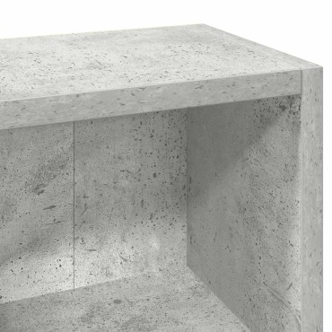 vidaXL Έπιπλα CD 2 τεμ. Γκρι Σκυροδέματος 21x16x93,5cm Μοριοσανίδα