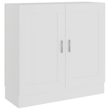 vidaXL Βιβλιοθήκη Λευκή 82,5x30,5x80cm Επεξεργασμένο Ξύλο 1 τεμ.