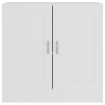 vidaXL Βιβλιοθήκη Λευκή 82,5x30,5x80cm Επεξεργασμένο Ξύλο 1 τεμ.