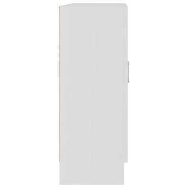 vidaXL Βιβλιοθήκη Λευκή 82,5x30,5x80cm Επεξεργασμένο Ξύλο 1 τεμ.
