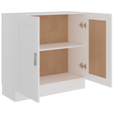 vidaXL Βιβλιοθήκη Λευκή 82,5x30,5x80cm Επεξεργασμένο Ξύλο 1 τεμ.
