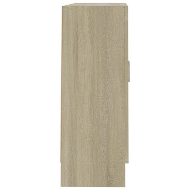 vidaXL Βιβλιοθήκη Χρώμα Sonoma Δρυς 82,5x30,5x80cm Επεξ. Ξύλο 1 τεμ.