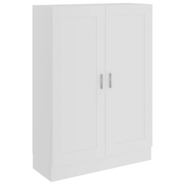vidaXL Βιβλιοθήκη Λευκή 82,5x30,5x115cm Επεξ. Ξύλο 1 τεμ.