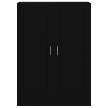 vidaXL Βιβλιοθήκη Μαύρη 82,5x30,5x115cm Επεξ. Ξύλο 1 τεμ.