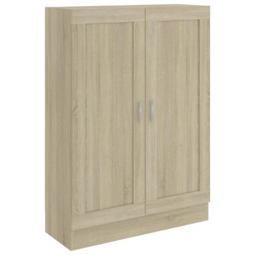 vidaXL Βιβλιοθήκη Χρώμα Sonoma Δρυς 82,5x30,5x115cm Επεξ. Ξύλο 1 τεμ.