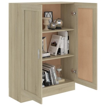 vidaXL Βιβλιοθήκη Χρώμα Sonoma Δρυς 82,5x30,5x115cm Επεξ. Ξύλο 1 τεμ.
