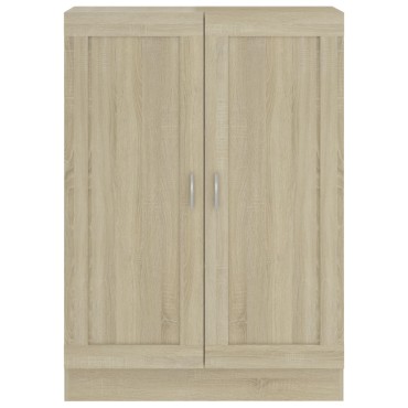 vidaXL Βιβλιοθήκη Χρώμα Sonoma Δρυς 82,5x30,5x115cm Επεξ. Ξύλο 1 τεμ.
