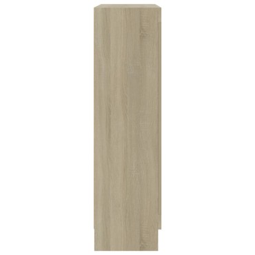 vidaXL Βιβλιοθήκη Χρώμα Sonoma Δρυς 82,5x30,5x115cm Επεξ. Ξύλο 1 τεμ.