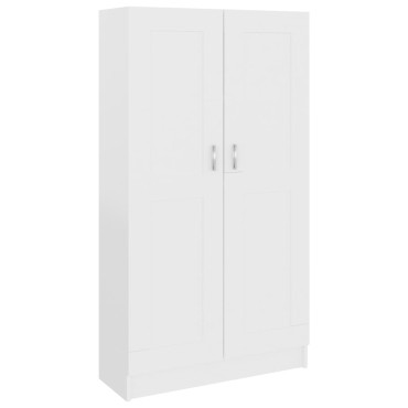 vidaXL Βιβλιοθήκη Λευκή 82,5x30,5x150cm Επεξ. Ξύλο 1 τεμ.