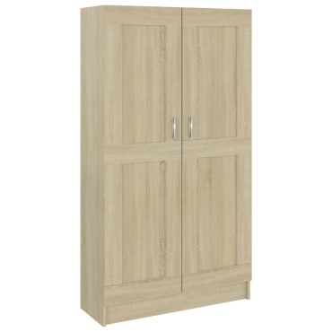 vidaXL Βιβλιοθήκη Χρώμα Sonoma Δρυς 82,5x30,5x150cm Επεξ. Ξύλο 1 τεμ.