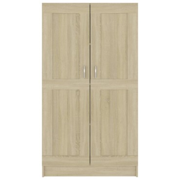 vidaXL Βιβλιοθήκη Χρώμα Sonoma Δρυς 82,5x30,5x150cm Επεξ. Ξύλο 1 τεμ.