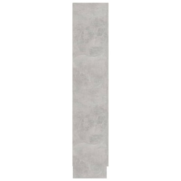 vidaXL Βιβλιοθήκη Γκρι του Σκυροδέματος 82,5x30,5x150cm Επεξ. Ξύλο 1 τεμ.
