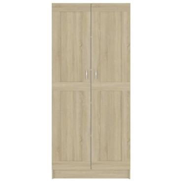 vidaXL Βιβλιοθήκη Χρώμα Sonoma Δρυς 82,5x30,5x185,5cm Επεξ. Ξύλο 1 τεμ.