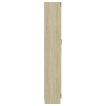 vidaXL Βιβλιοθήκη Χρώμα Sonoma Δρυς 82,5x30,5x185,5cm Επεξ. Ξύλο 1 τεμ.