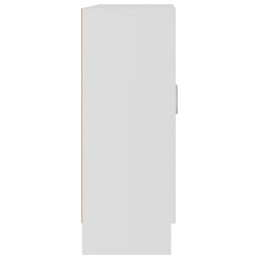 vidaXL Βιτρίνα Λευκή 82,5x30,5x80cm Επεξ. Ξύλο 1 τεμ.