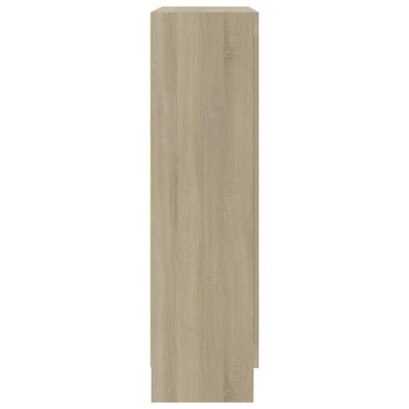vidaXL Βιτρίνα Χρώμα Sonoma Δρυς 82,5x30,5x115cm Επεξ. Ξύλο 1 τεμ.