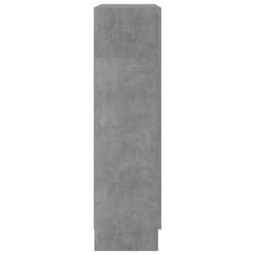 vidaXL Βιτρίνα Γκρι του Σκυροδέματος 82,5x30,5x115cm Επεξ. Ξύλο 1 τεμ.