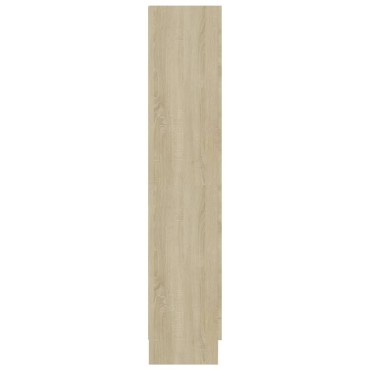 vidaXL Βιτρίνα Χρώμα Sonoma Δρυς 82,5x30,5x150cm Επεξ. Ξύλο 1 τεμ.