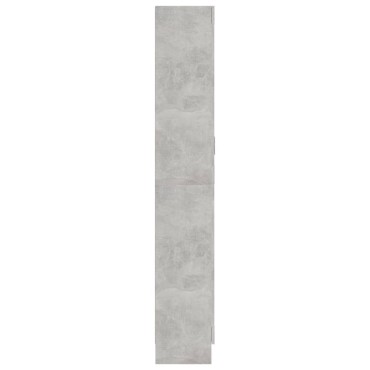 vidaXL Βιτρίνα Γκρι του Σκυροδέματος 82,5x30,5x185,5cm Επεξ. Ξύλο 1 τεμ.